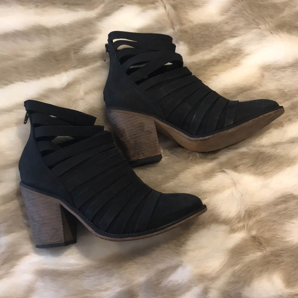 Free people black booties